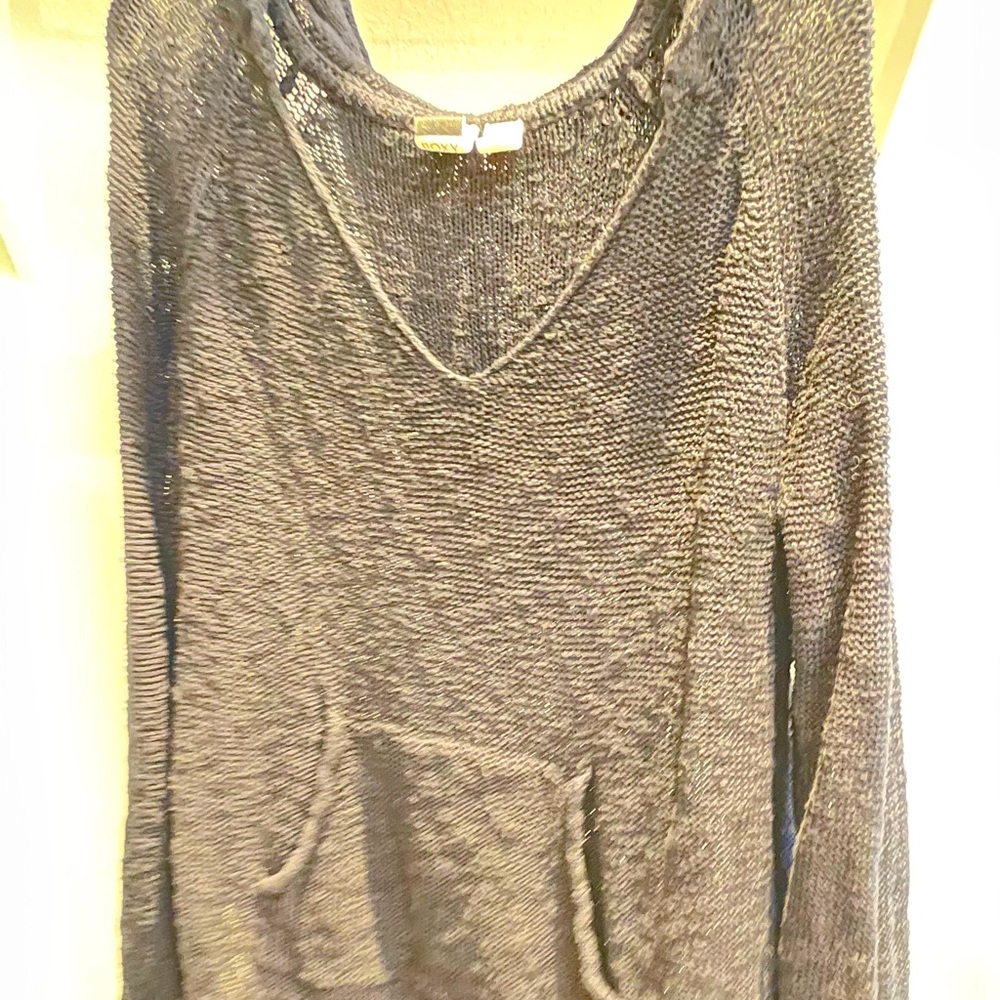 Black Roxy Swim Cover-up sweater